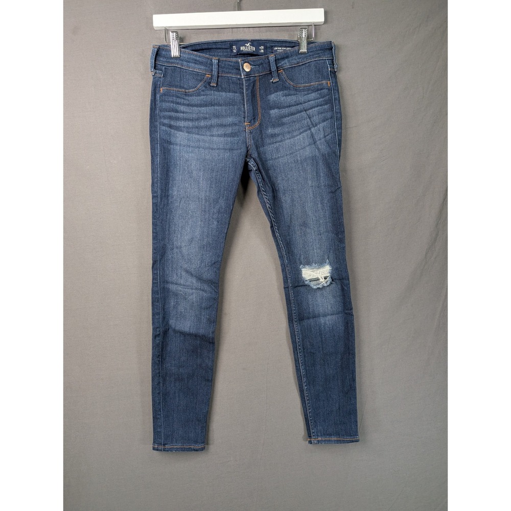 Hollister Low Rise Jean Legging Advanced Stretch W28 L26 Blue Distressed 7S